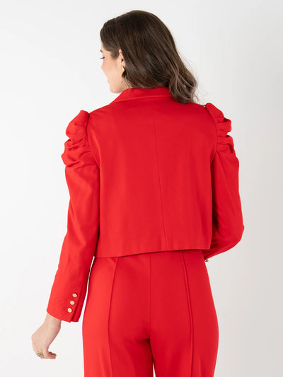 Margo Blazer-High Risk Red