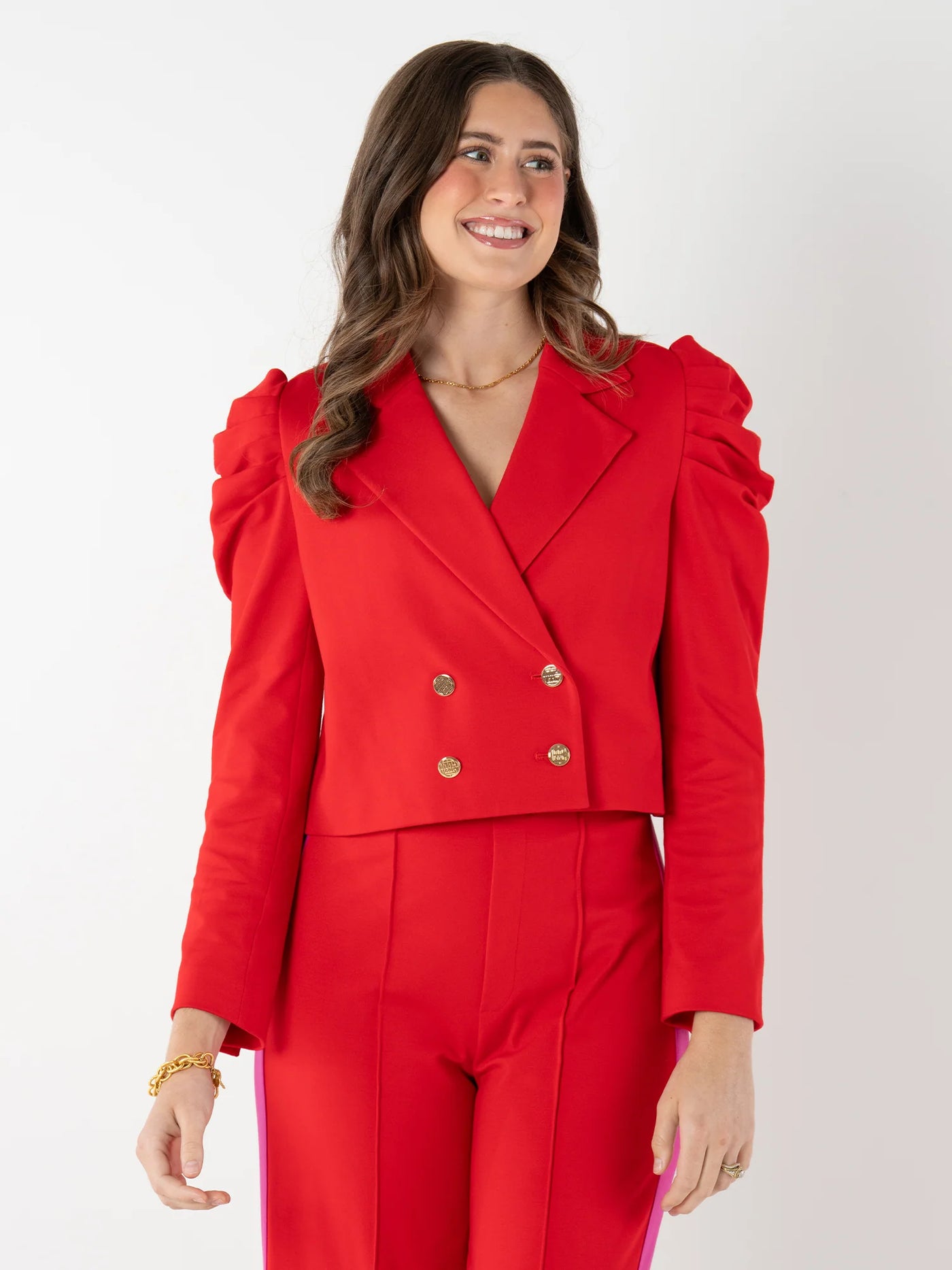 Margo Blazer-High Risk Red