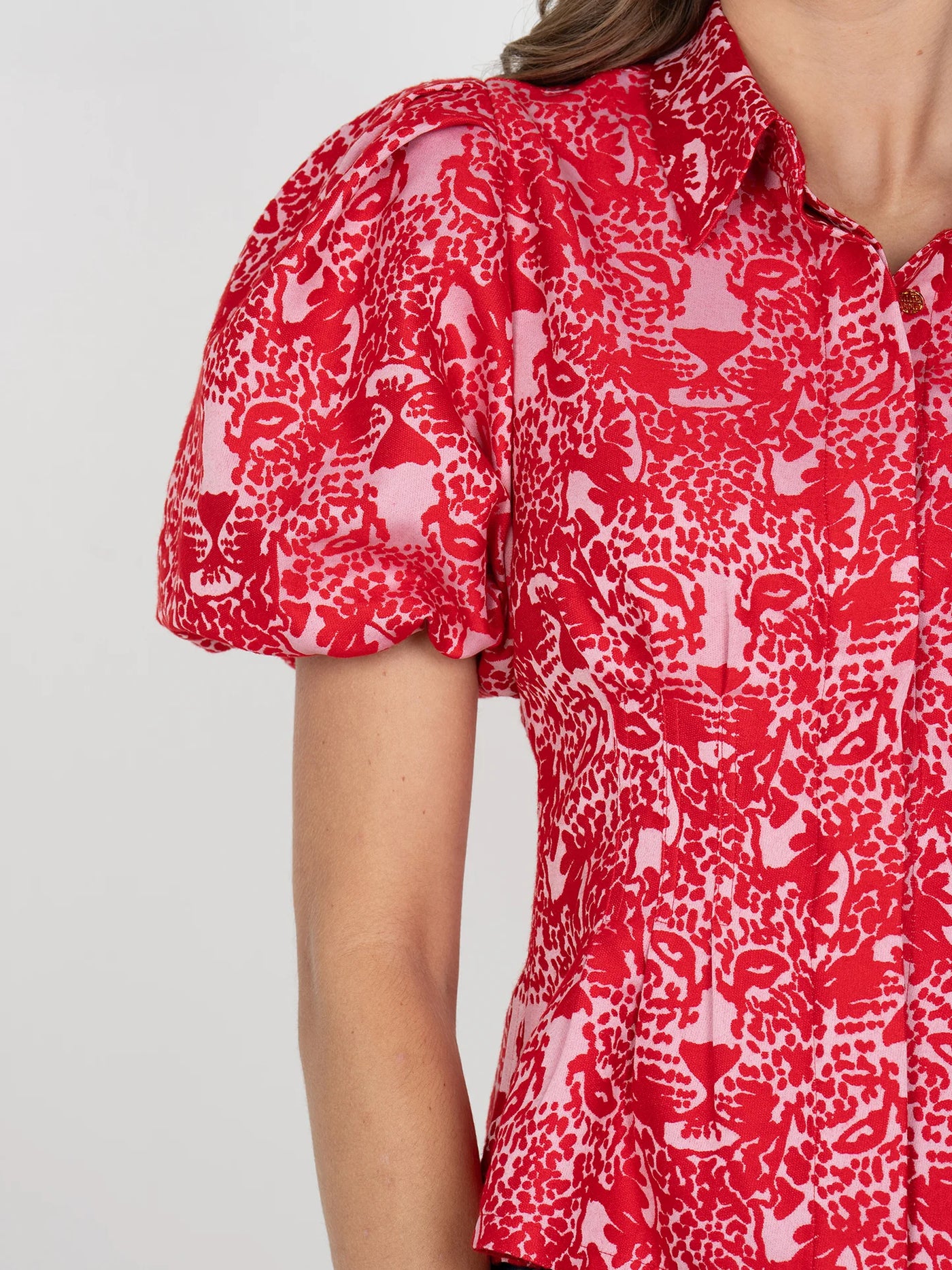 Britt Top-Cheeky Cheetah Jacquard