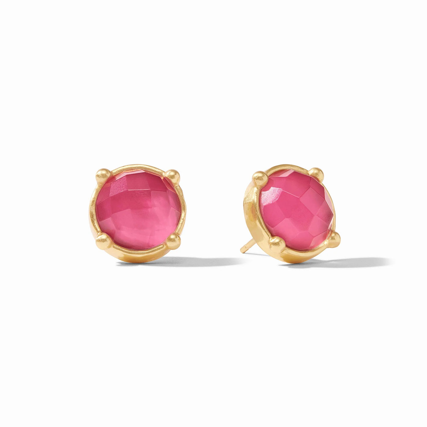 Honey Stud Earrings-Iridescent Raspberry