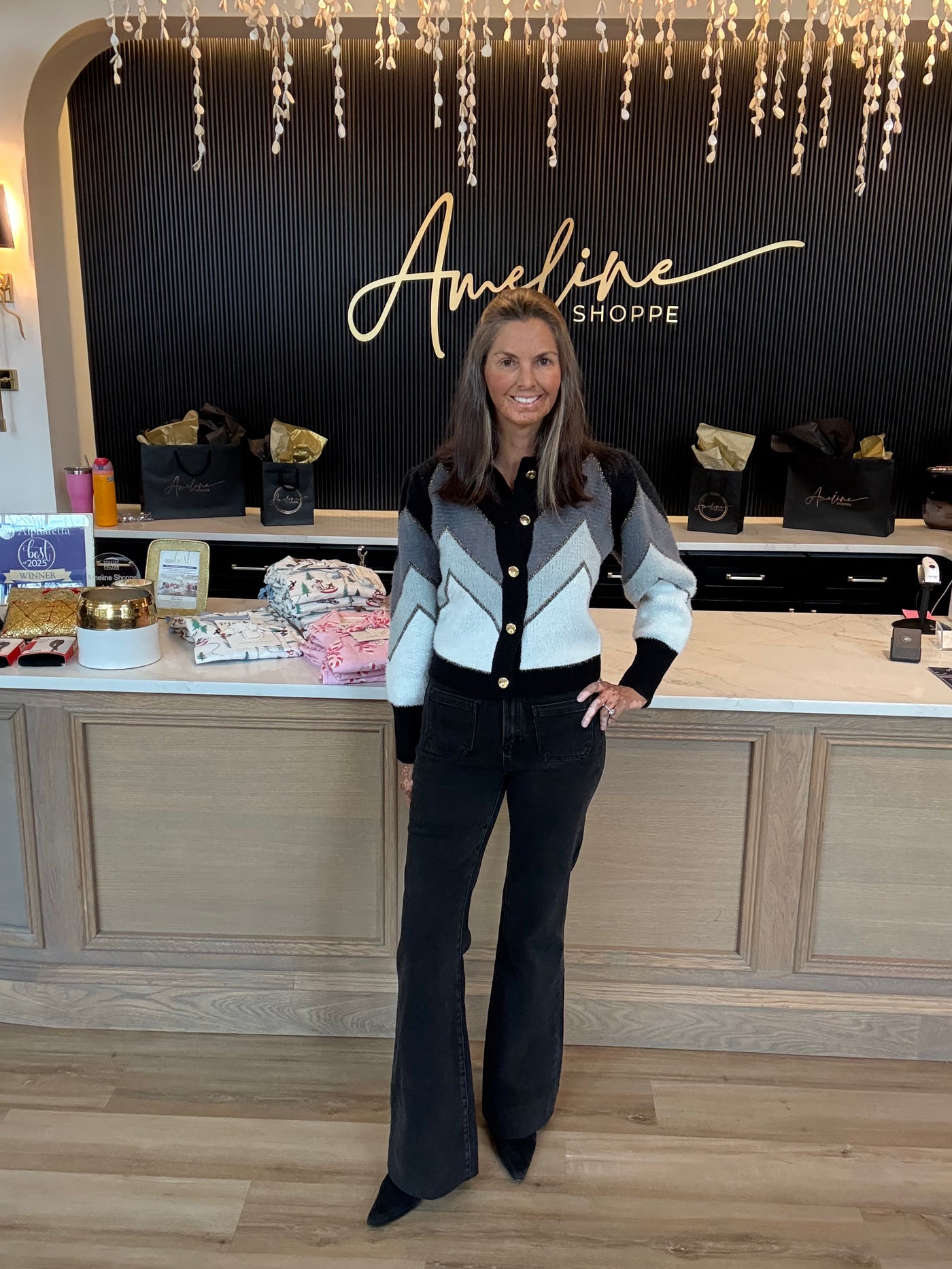 Pocket Denim Flare-Black