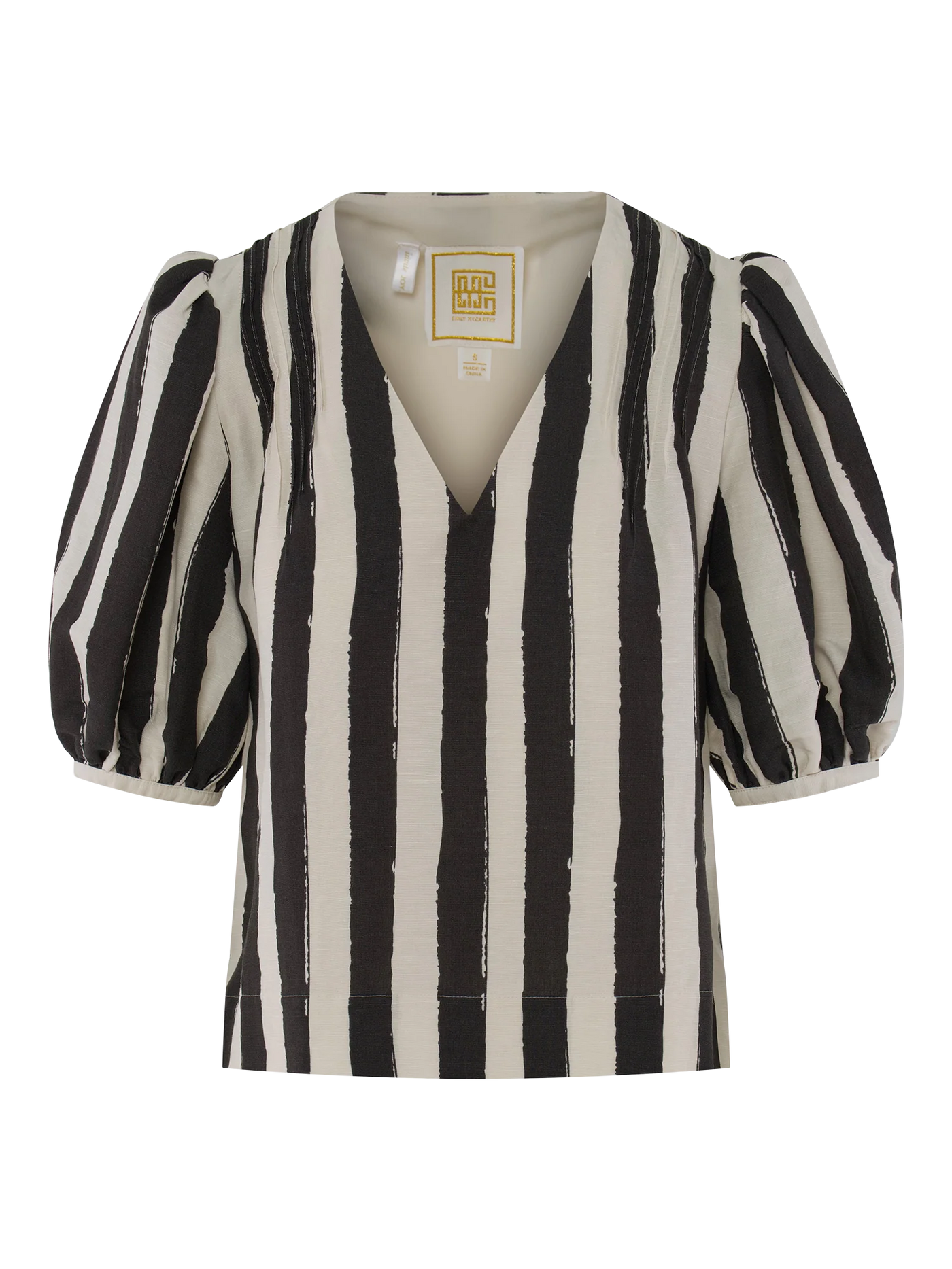 Penny Top Stripe Noir
