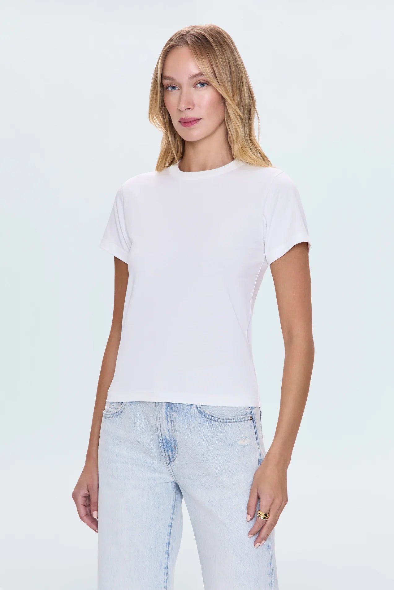 Alba Baby Tee White