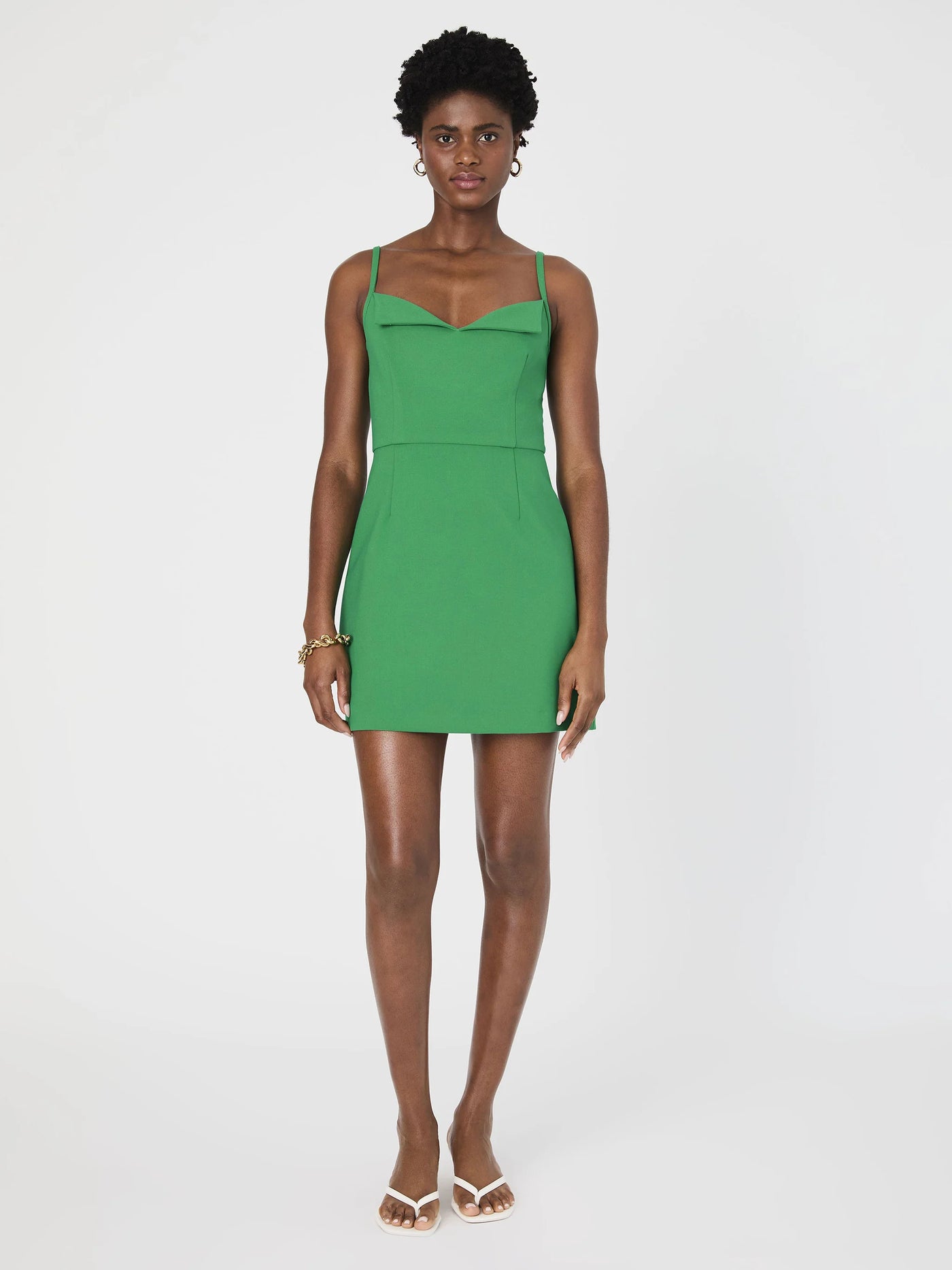Whisper Foldover Mini Dress