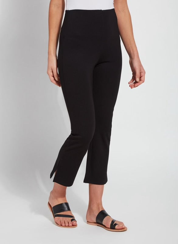 Cropped Kick Flare-Black