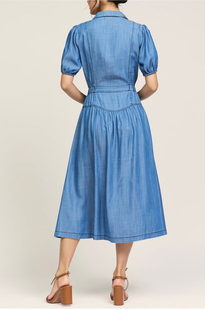 Chambray Midi Dress