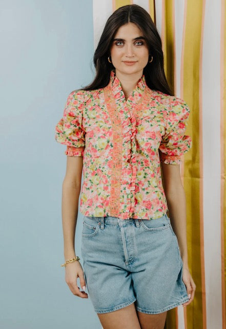 Zuri Top-Ramesa Floral Print