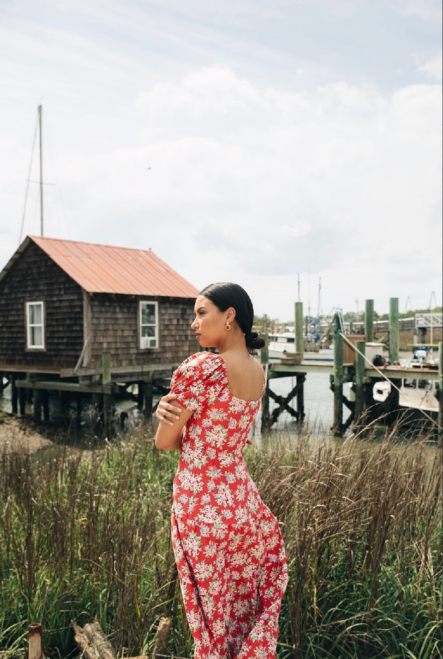Heidi Geranium Dress