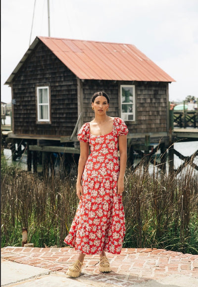 Heidi Geranium Dress