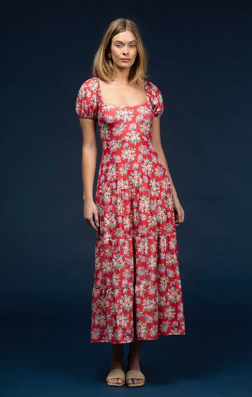 Heidi Geranium Dress