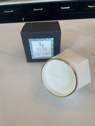 Geo Glass Candle With Box (16 0z)