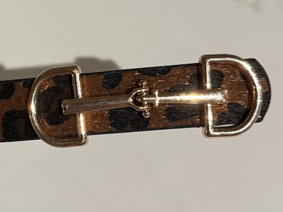 Horsebit Buckle Skinny Belt