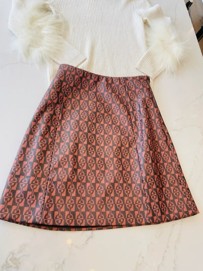 Cindy Vegan Leather Skirt