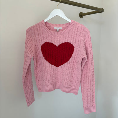 Heart Cable Knit Sweater