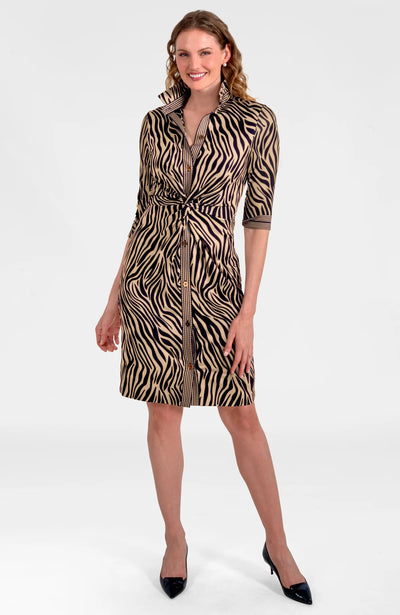 Twist & Shout Dress - Animal Instinct