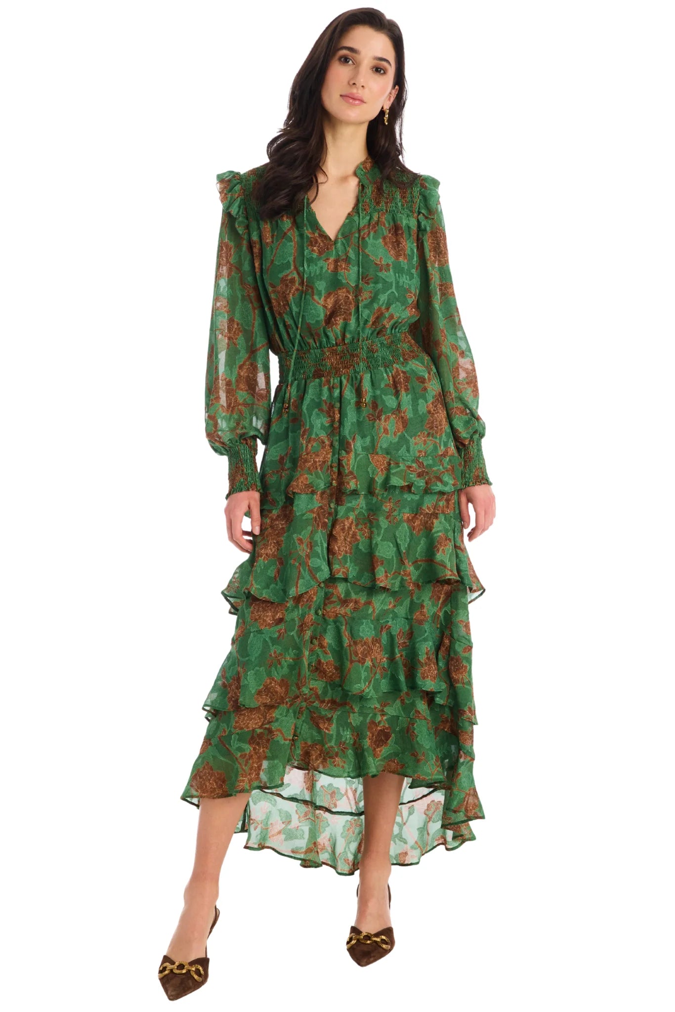 Joleen Dress - Forest Florals