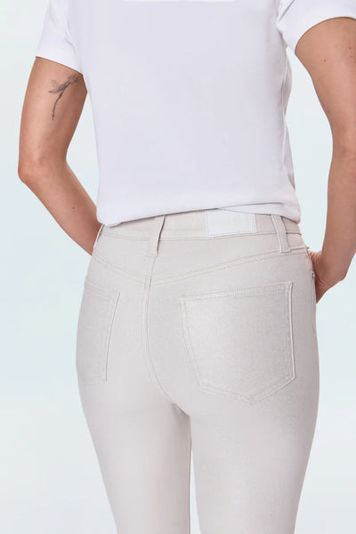 Lennon High Rise Crop-Ivory Luster