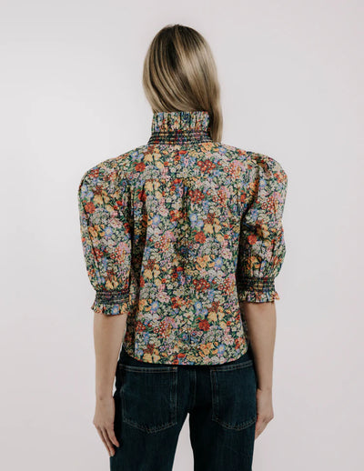 Zuri Top-Cottage Garden Liberty Print