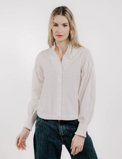 Zinnia Top-Bright White