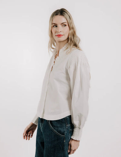 Zinnia Top-Bright White