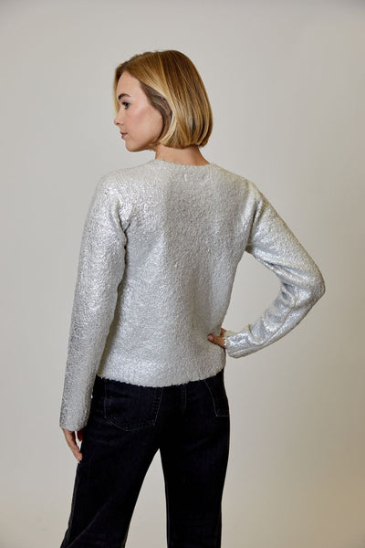 Foiled Silver Sweater