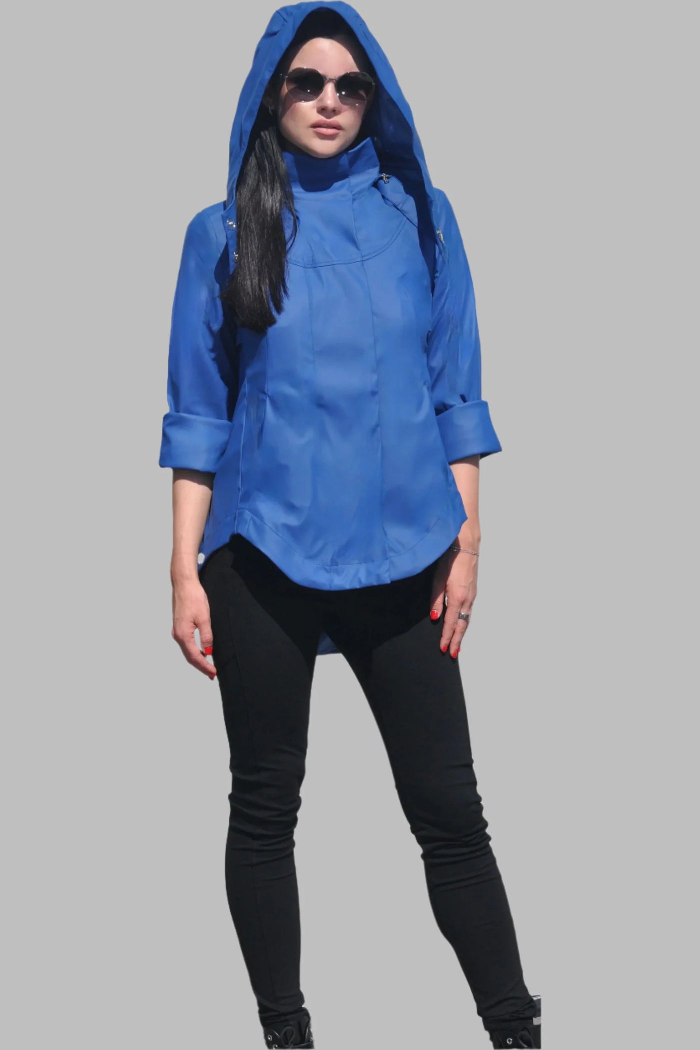 Nia Rain Jacket-Ice Blue