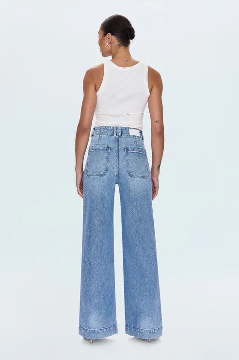 Lana Double Button High Rise Ultra Wide Leg-Terrace