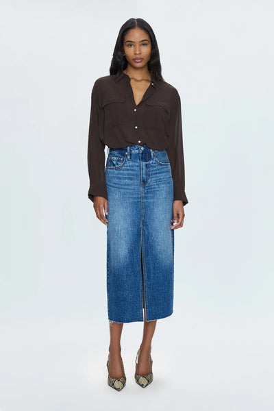 Alice High Rise Midi Skirt-Fairfax