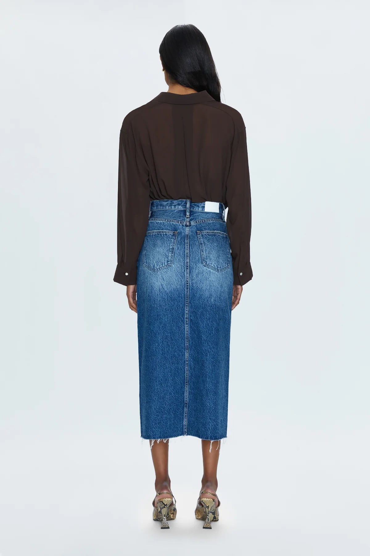 Alice High Rise Midi Skirt-Fairfax