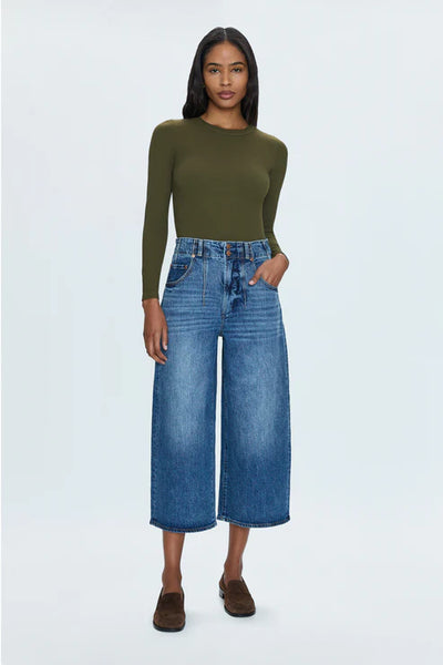 Bailey Long Sleeve Crewneck Top-Admiral