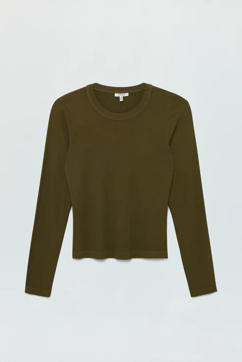 Bailey Long Sleeve Crewneck Top-Admiral