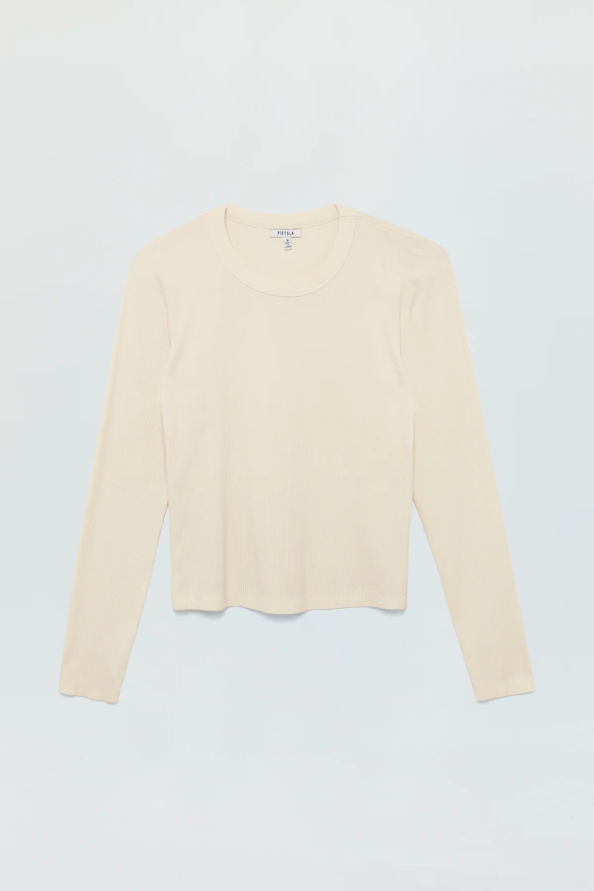 Bailey Long Sleeve Crewneck Top- Ivory