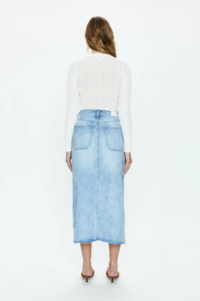 Alice Workwear High Rise Midi Skirt-Coastal