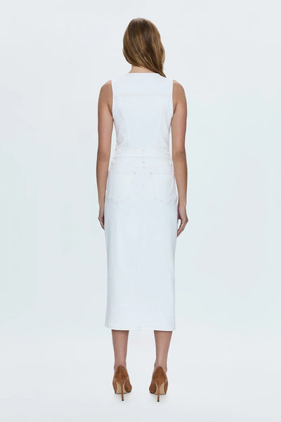 Alex Midi Dress-Le Blanc