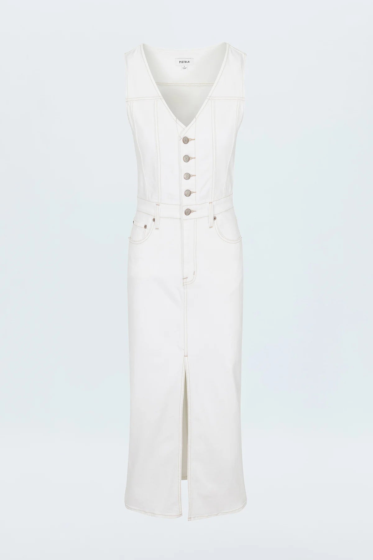 Alex Midi Dress-Le Blanc