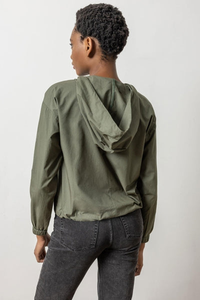 Poplin Hoodie Top