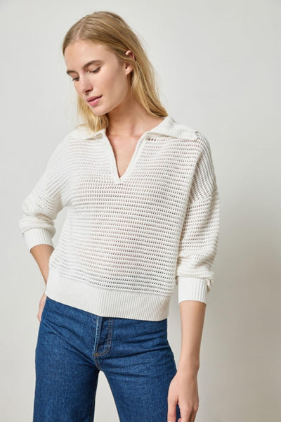 Scalloped Collar Sweater