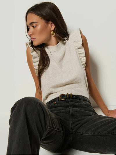 Paulette Tank-Heather Oatmeal