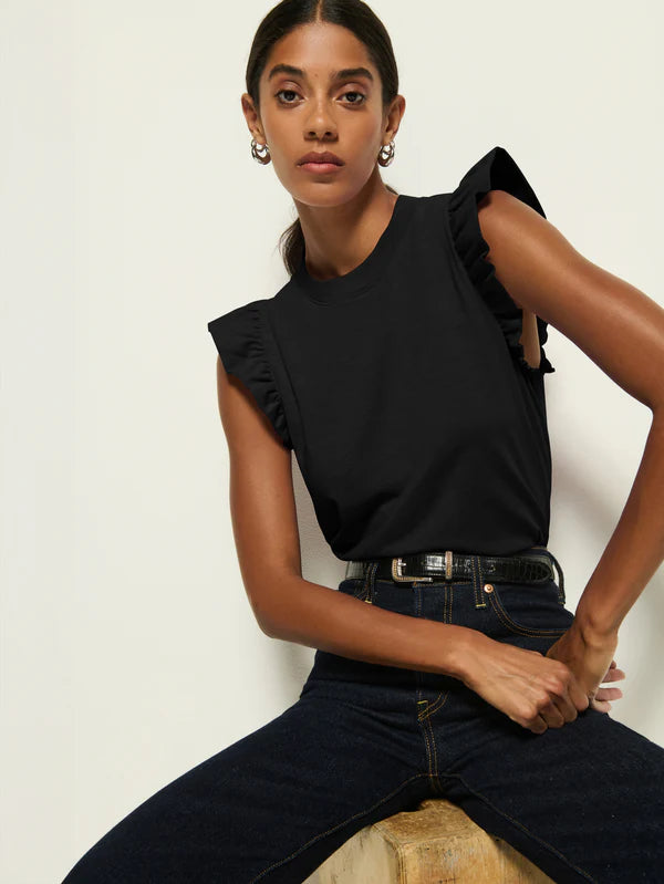 Paulette Tank-Jet Black