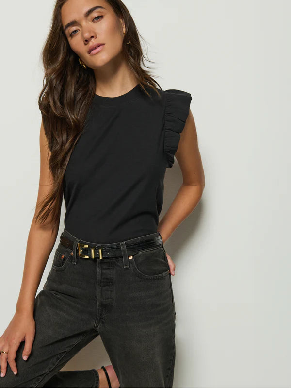 Paulette Tank-Jet Black