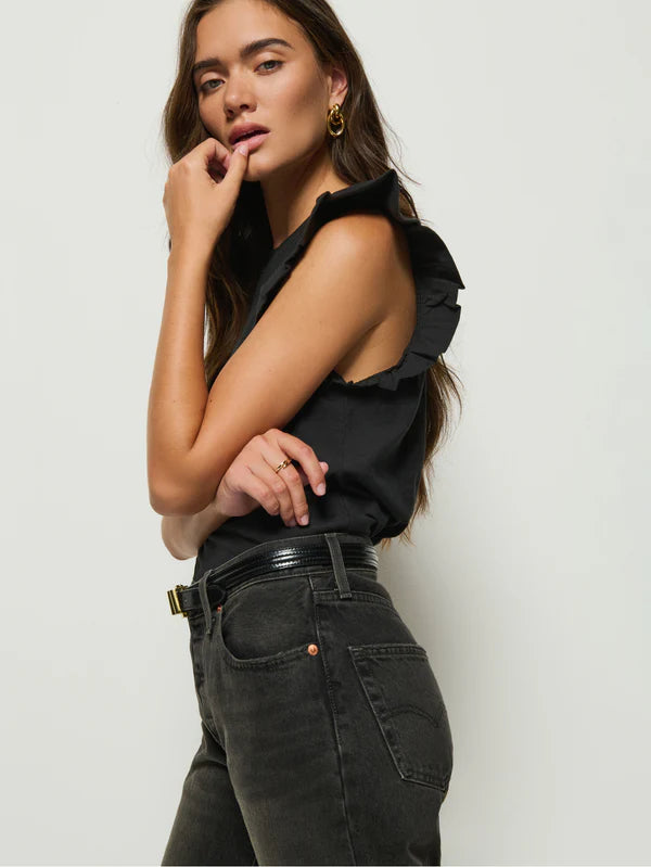 Paulette Tank-Jet Black