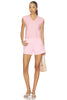 Saige High Rise A-Line Short -Blush