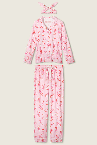 Christmas Pajama Set-Candy Cane Print