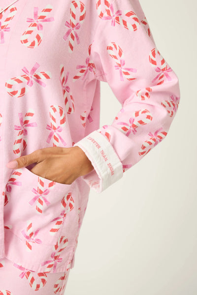 Christmas Pajama Set-Candy Cane Print