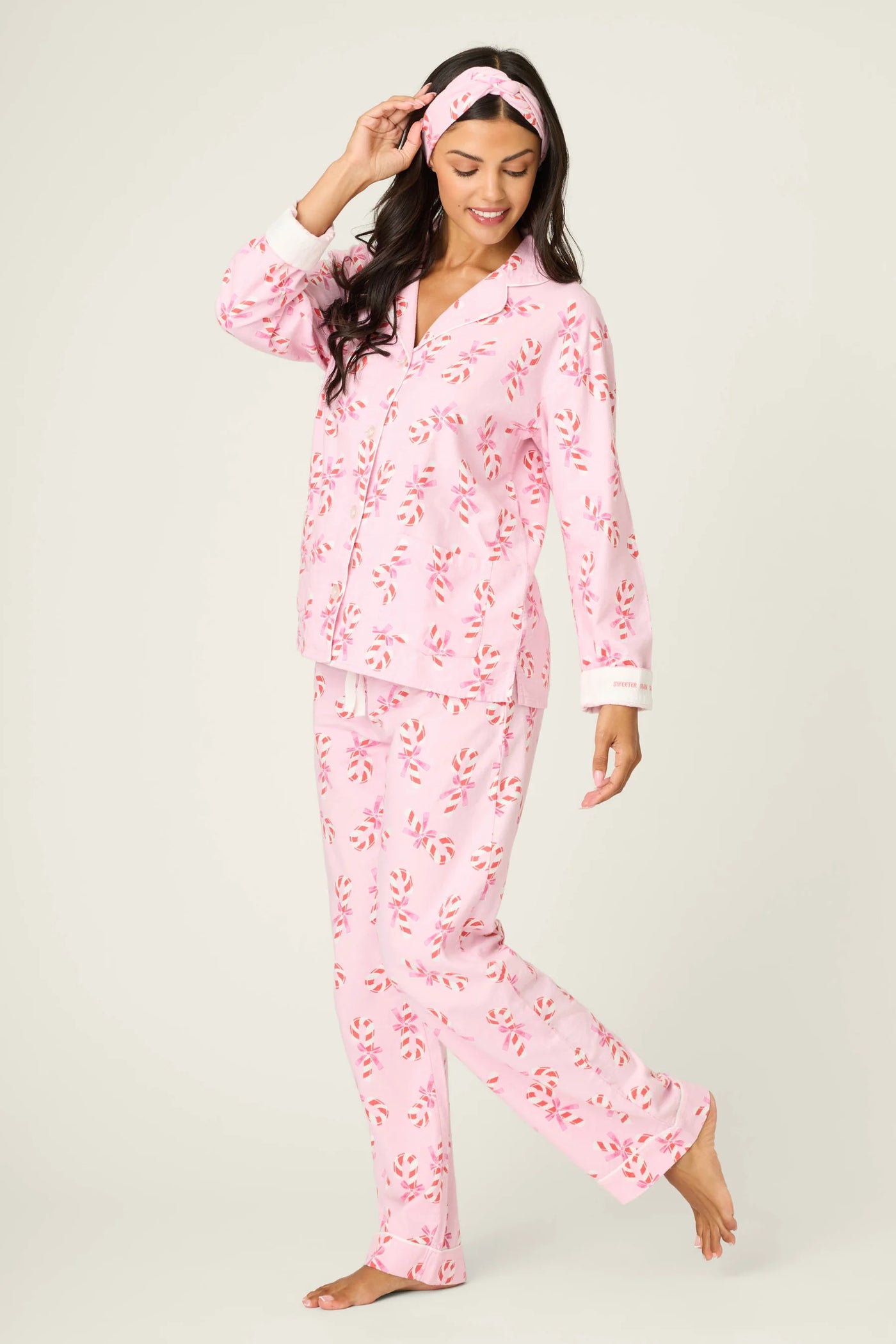 Christmas Pajama Set-Candy Cane Print