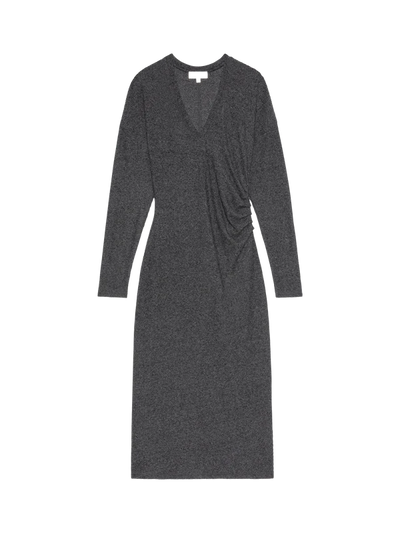 Sandrine Midi Dress-Heather Charcoal