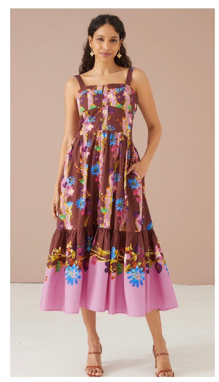 Gianna Dress - Prairie Floral Cinnamon