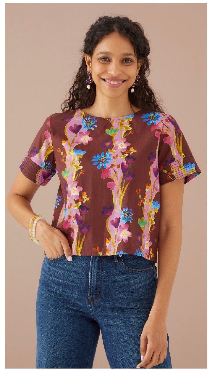 Lynn Topp - Prairie Floral Cinnamon