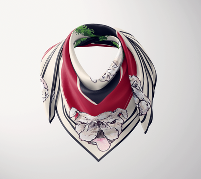 Large Premium Silk Scarf-"Where My Dawgs At?"