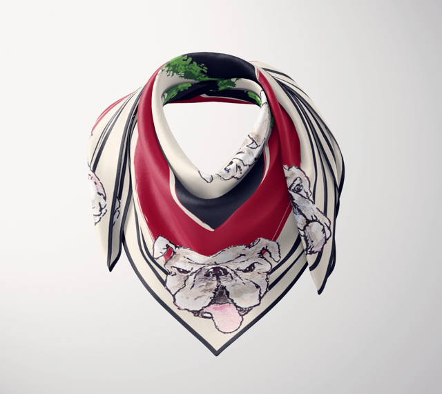 Small Premium Silk Scarf-"Where My Dawgs At?"